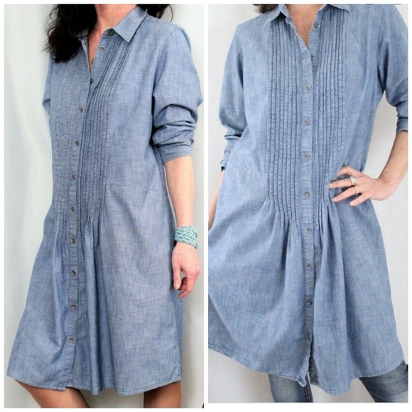 J. Jill Dresses & Skirts - J. Jill Denim Dress Chambray Style